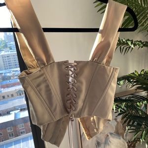 Satin Ribbon Corset/ Danielle Guizo